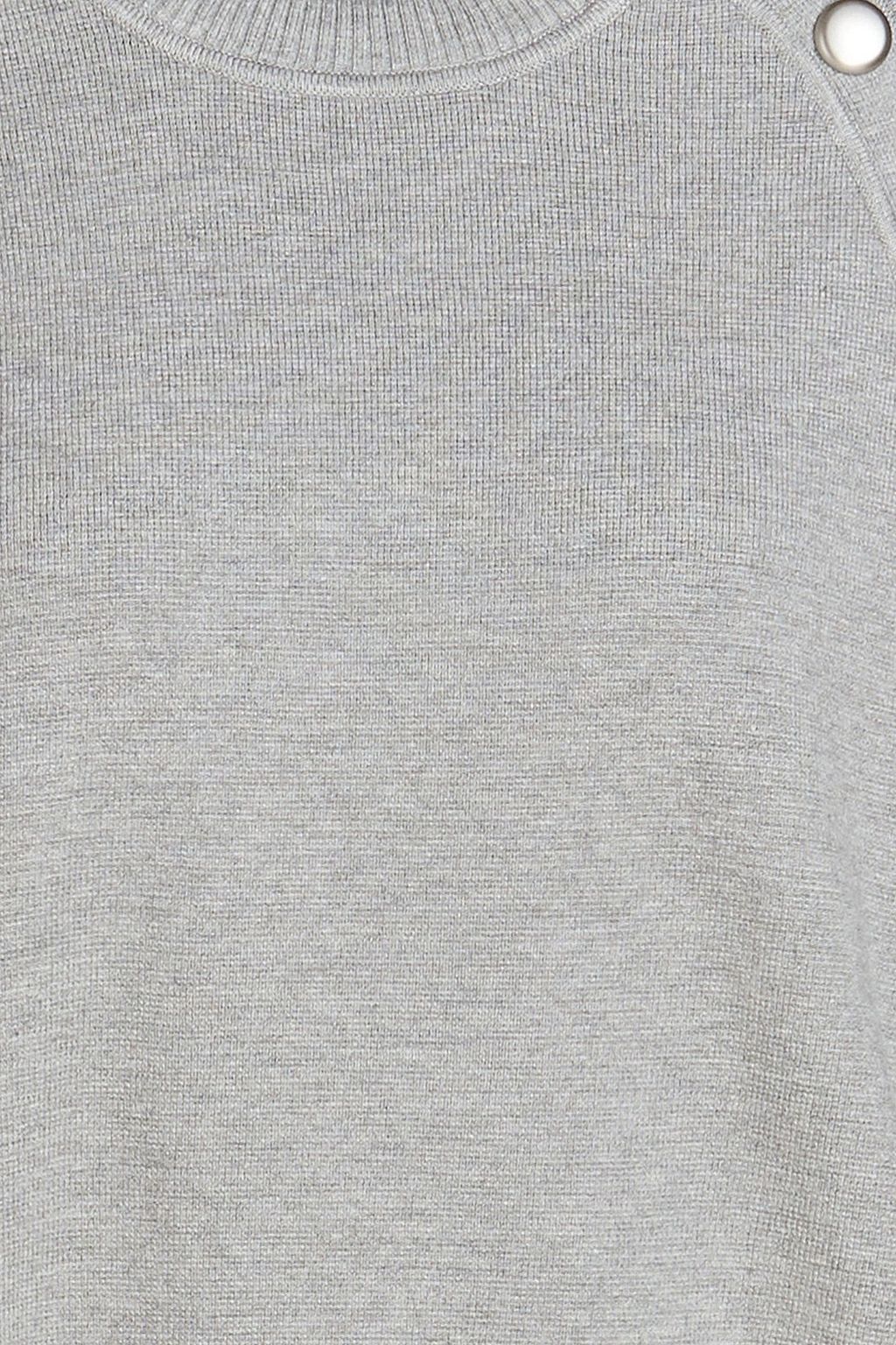 3.1 PHILLIP LIM Pullover aus Rippstrick mit Druckknöpfen
