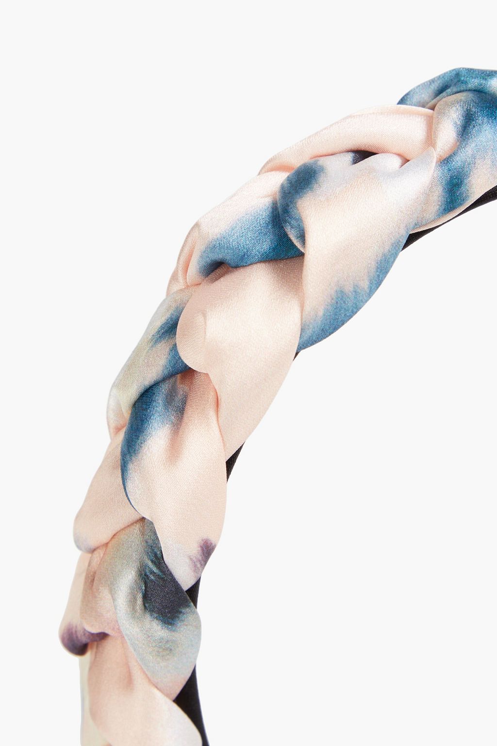 EUGENIA KIM Stella braided printed satin headband