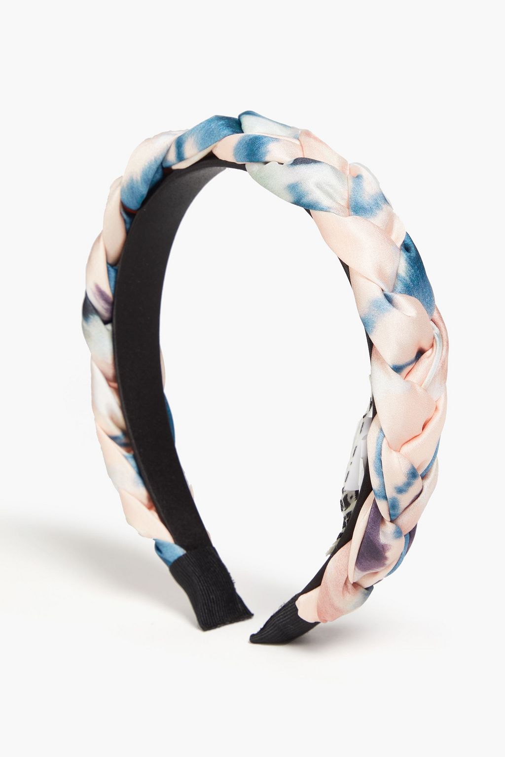 EUGENIA KIM Stella braided printed satin headband