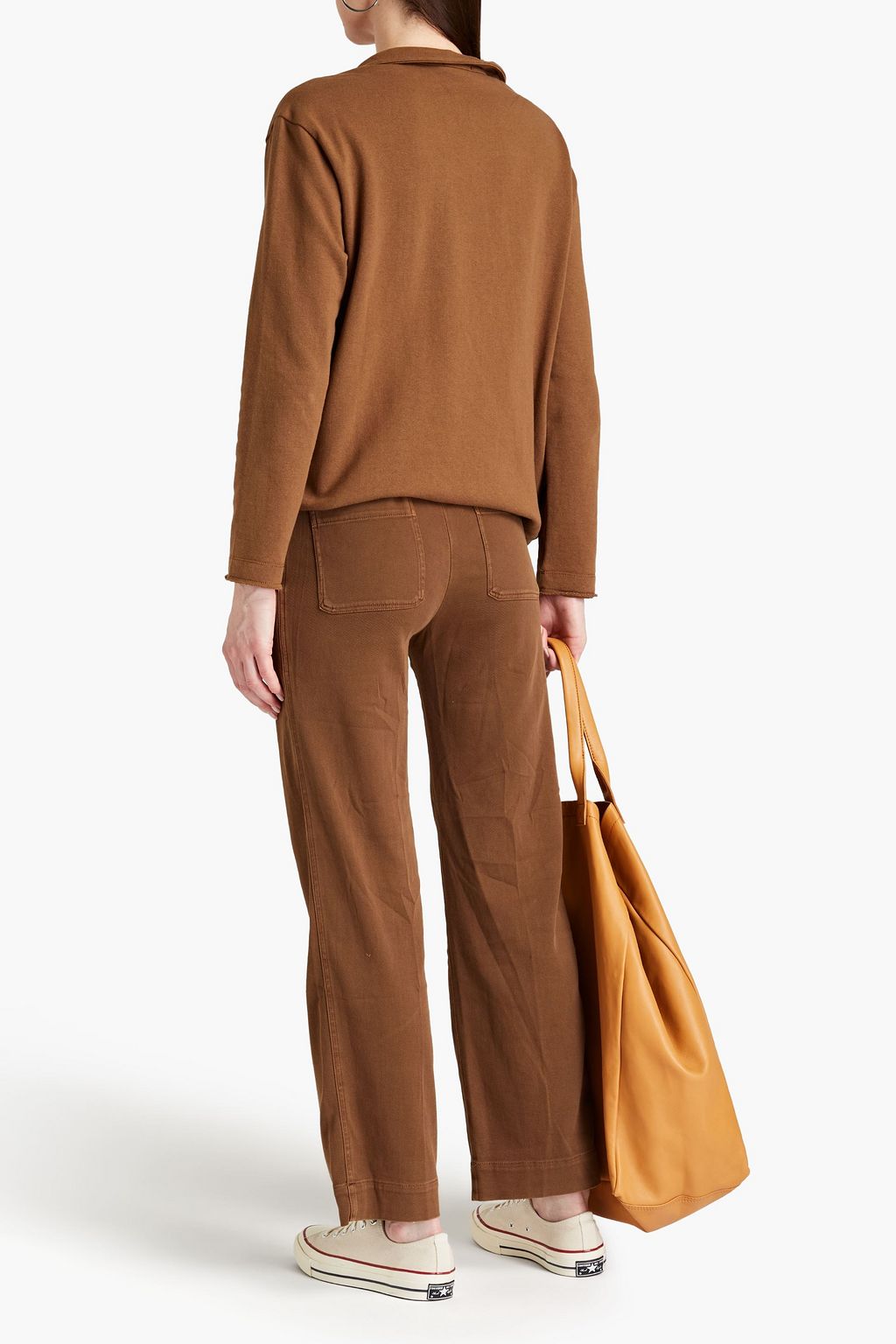 JAMES PERSE Cotton-blend twill straight-leg pants