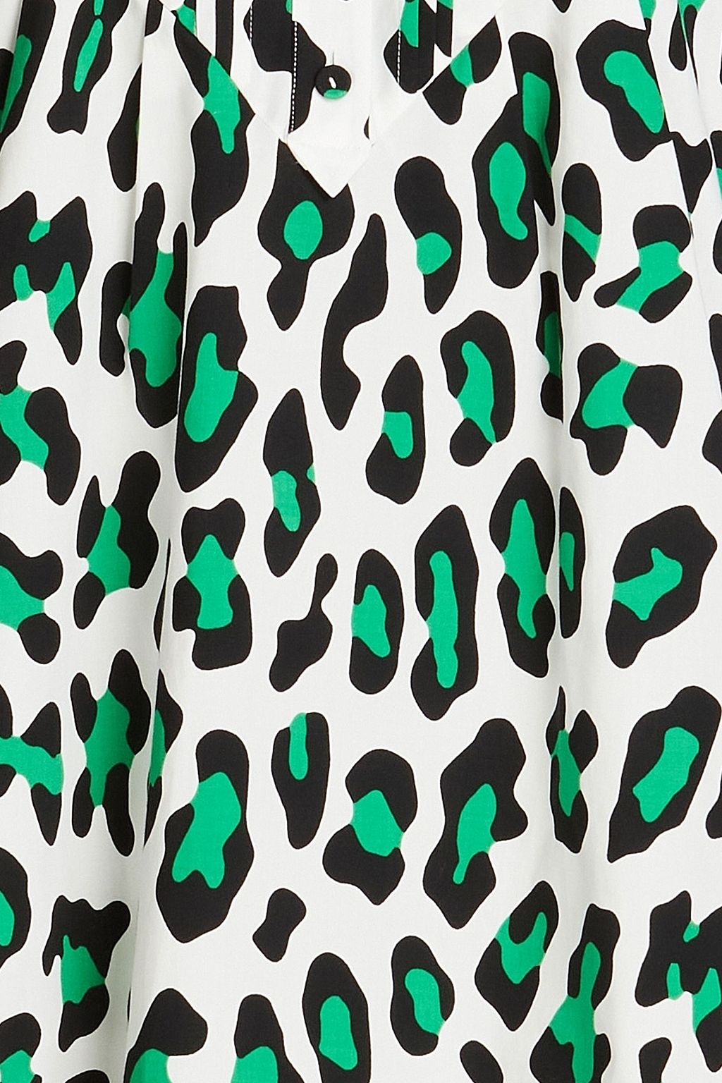 DIANE VON FURSTENBERG Fiona Minikleid aus Popeline aus einer Baumwollmischung mit Leopardenprint