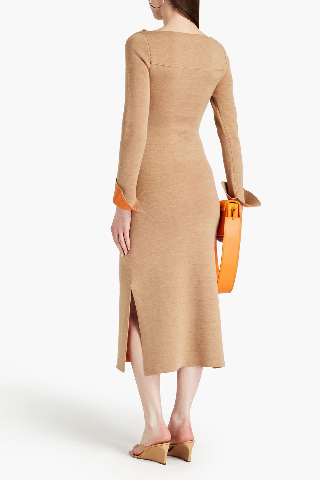 3.1 PHILLIP LIM Cutout wool-blend midi dress