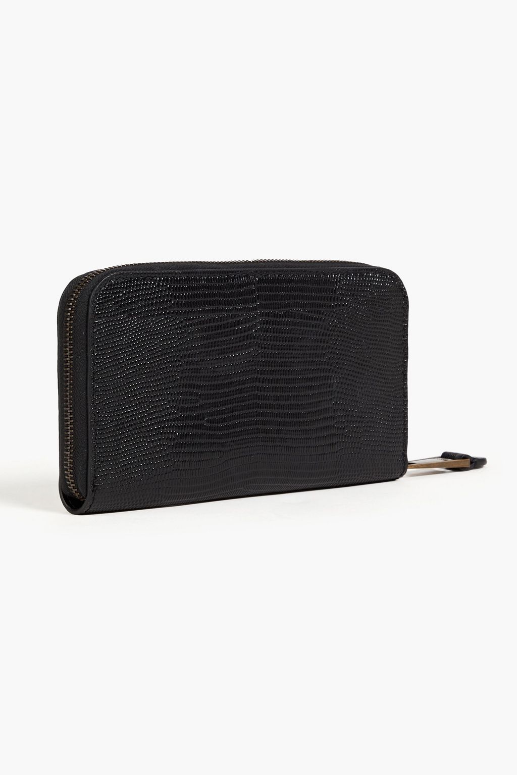 MOSCHINO Lizard-effect leather wallet