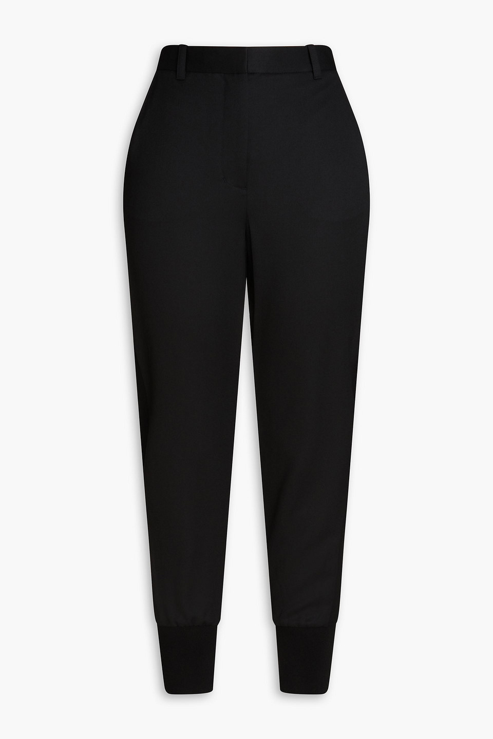 3.1 Phillip Lim Mid-rise Wool Tapered Trousers In Black