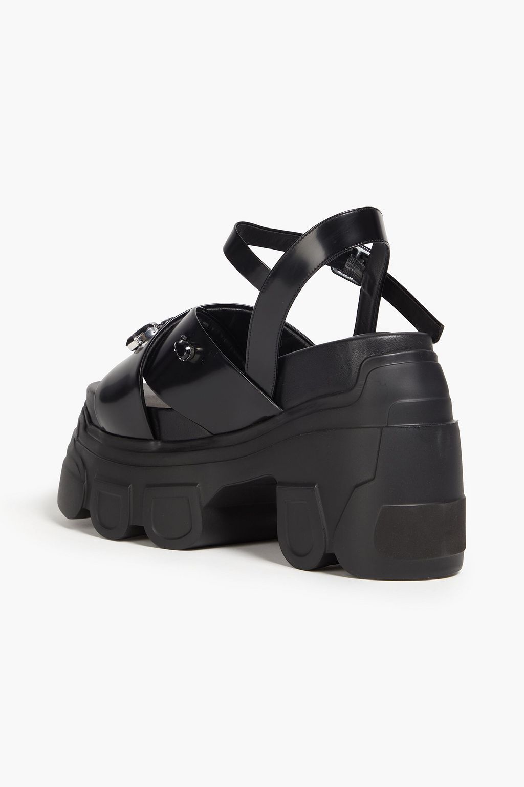 SIMONE ROCHA Embellished leather platform sandals