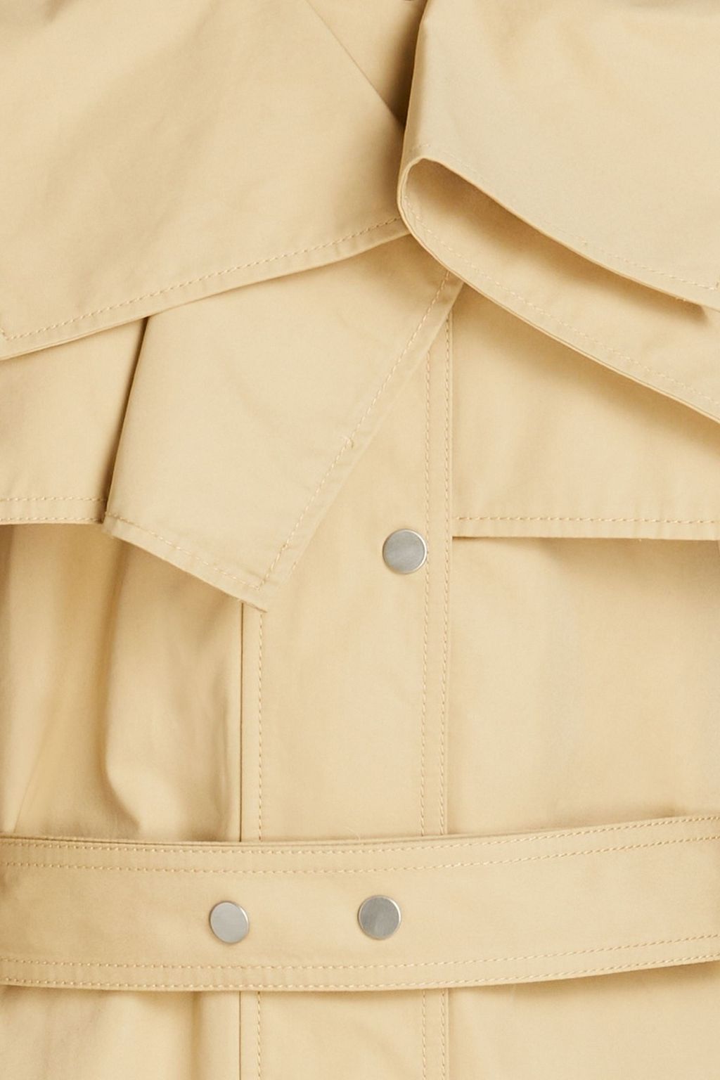3.1 PHILLIP LIM 코튼 후드 트렌치 코트