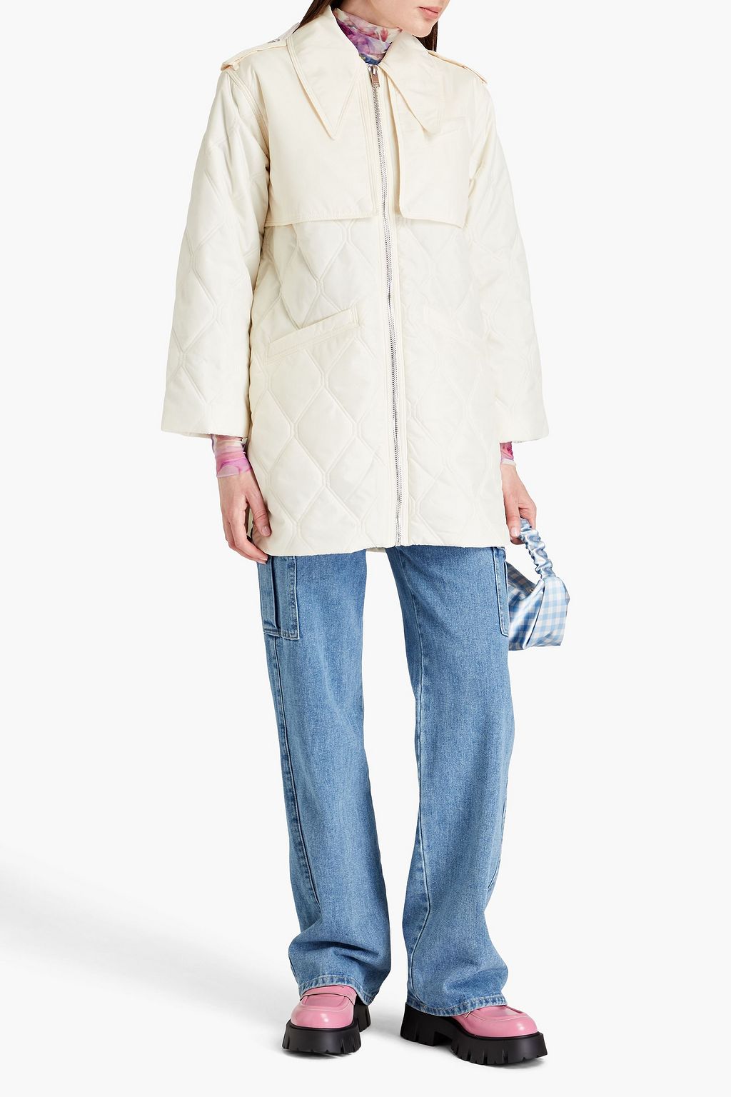 GANNI Quilted ripstop jacket