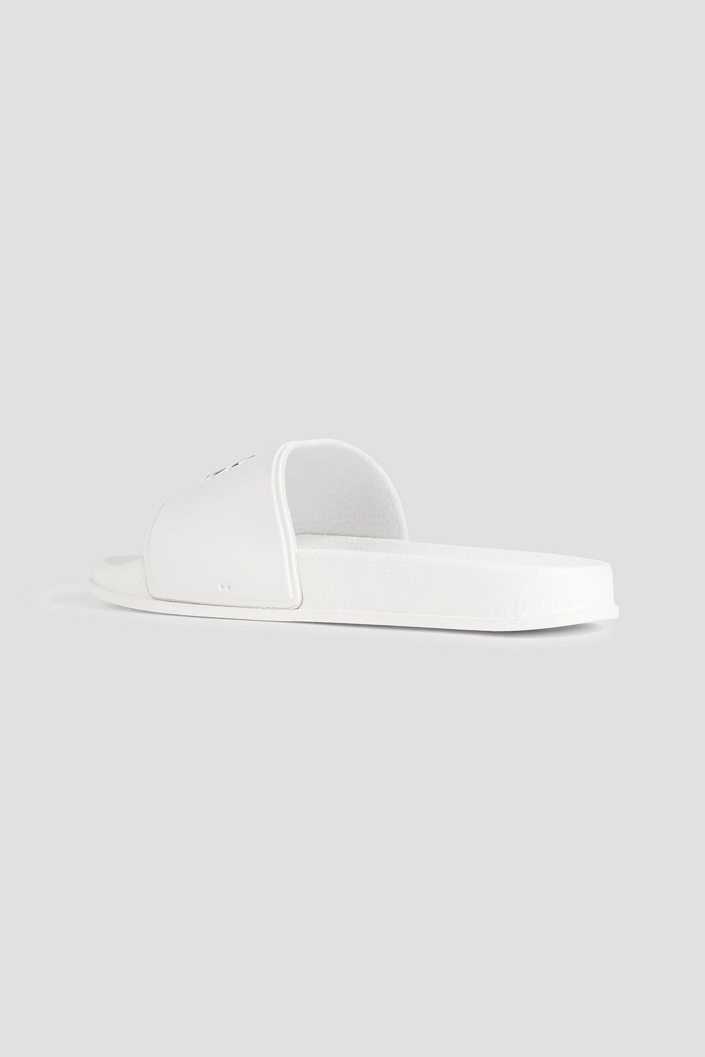 ROBERTO CAVALLI Printed embossed rubber slides