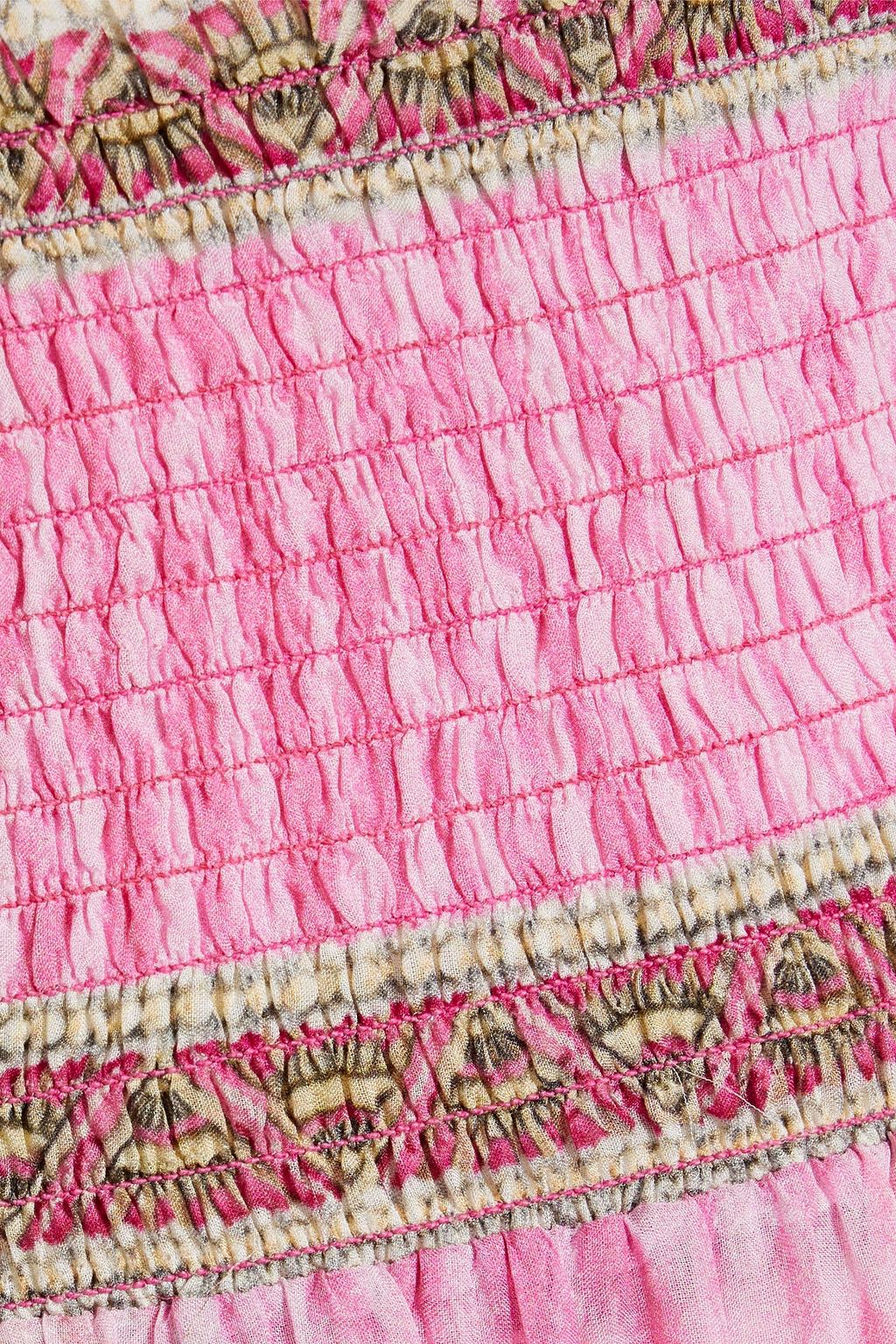 CAMILLA Tiered printed silk-chiffon maxi skirt