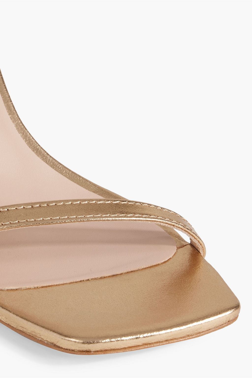 IRIS & INK Fatimah metallic leather slingback sandals