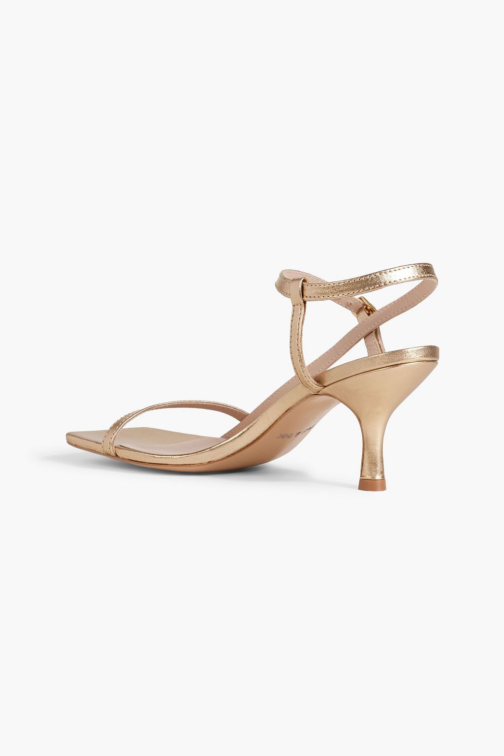 IRIS & INK Fatimah metallic leather slingback sandals