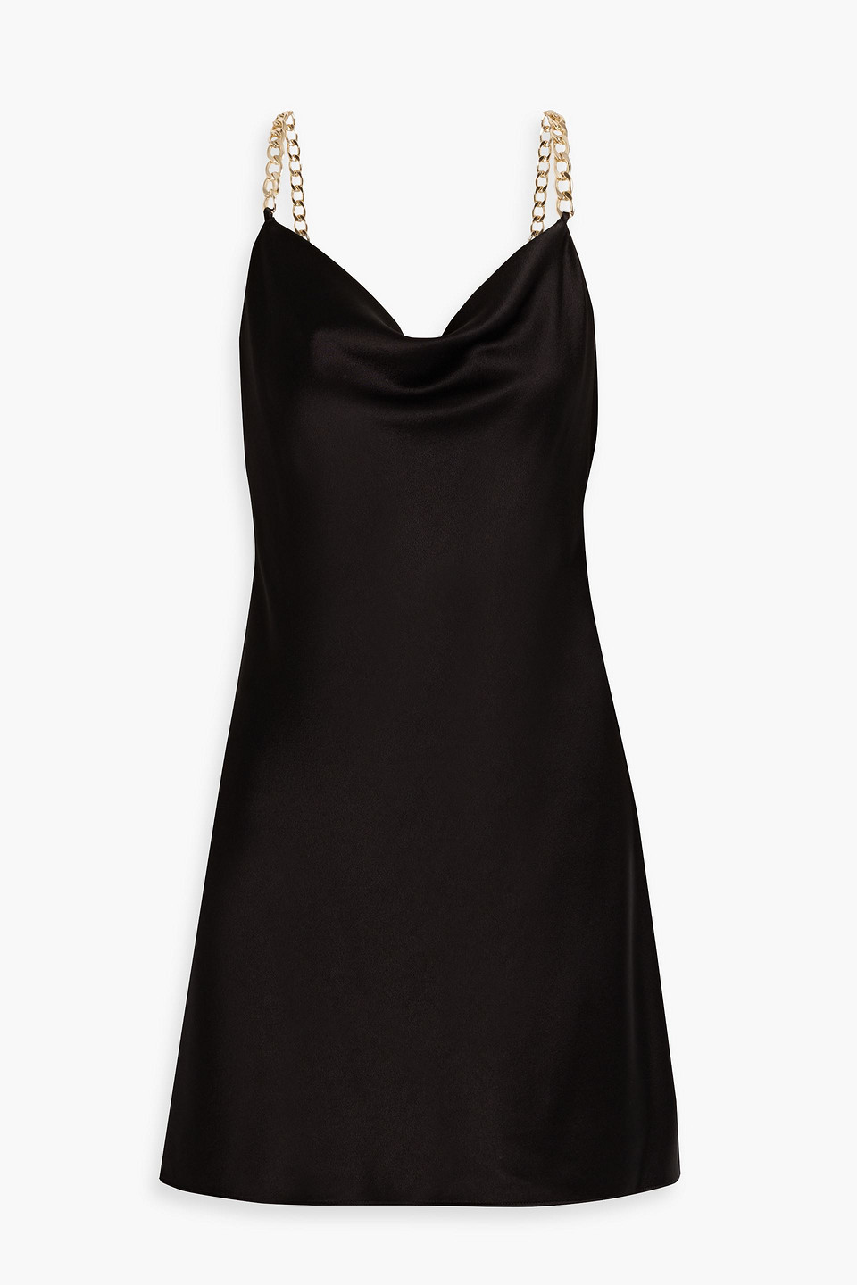 alice and olivia black slip dress Jeannie High-Low Embellished Mini Dress Black