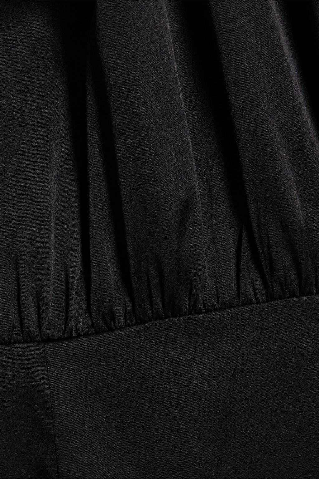 RETROFÊTE Anahita stretch-silk satin halterneck mini dress