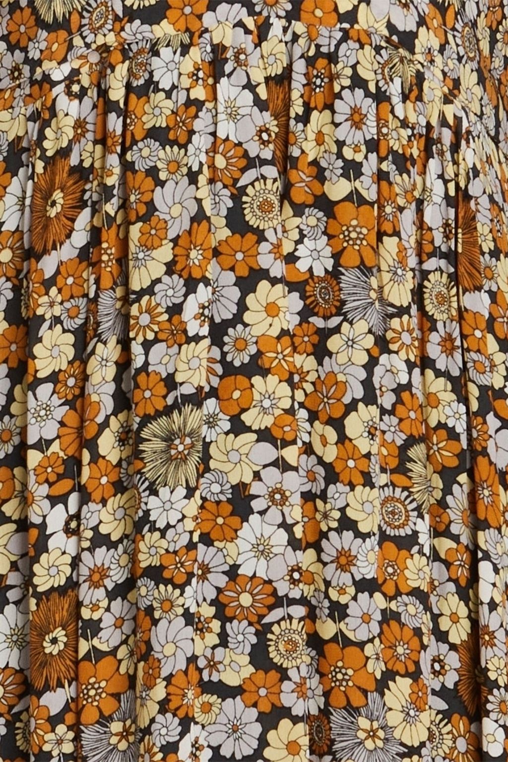 ANTIK BATIK فستان متوسط الطول «كولين» من قماش كريب دي شين مزين بطبعات على شكل زهور