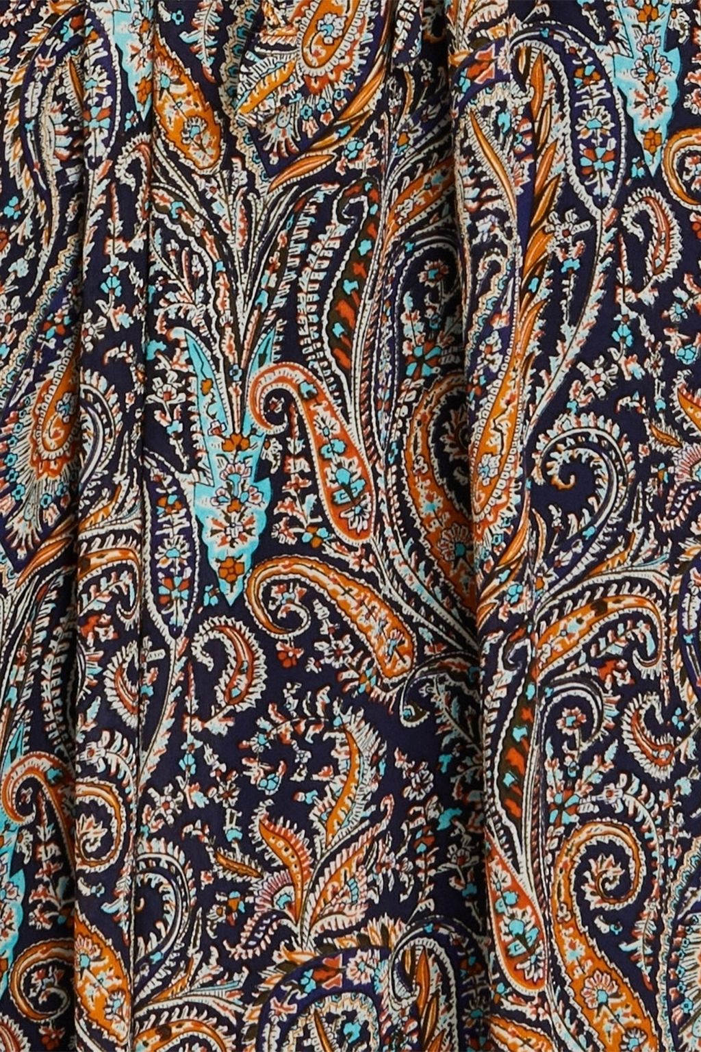 ANTIK BATIK Elvis belted paisley-print crepe midi dress