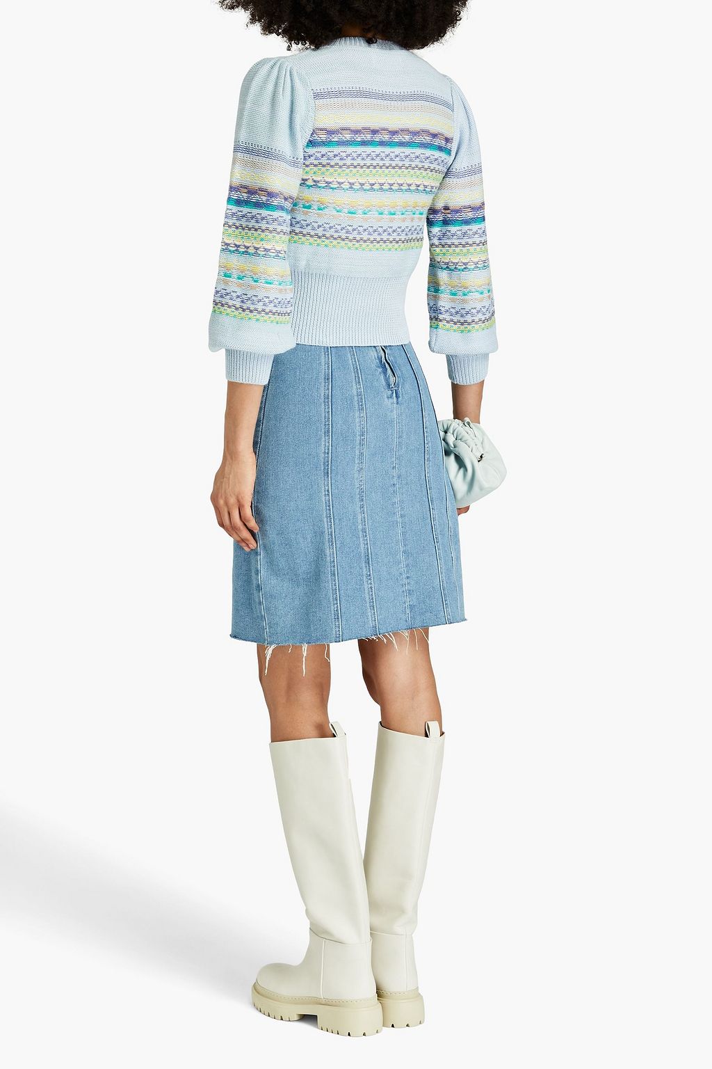 ANTIK BATIK Roberta jacquard-knit cotton and alpaca-blend cardigan