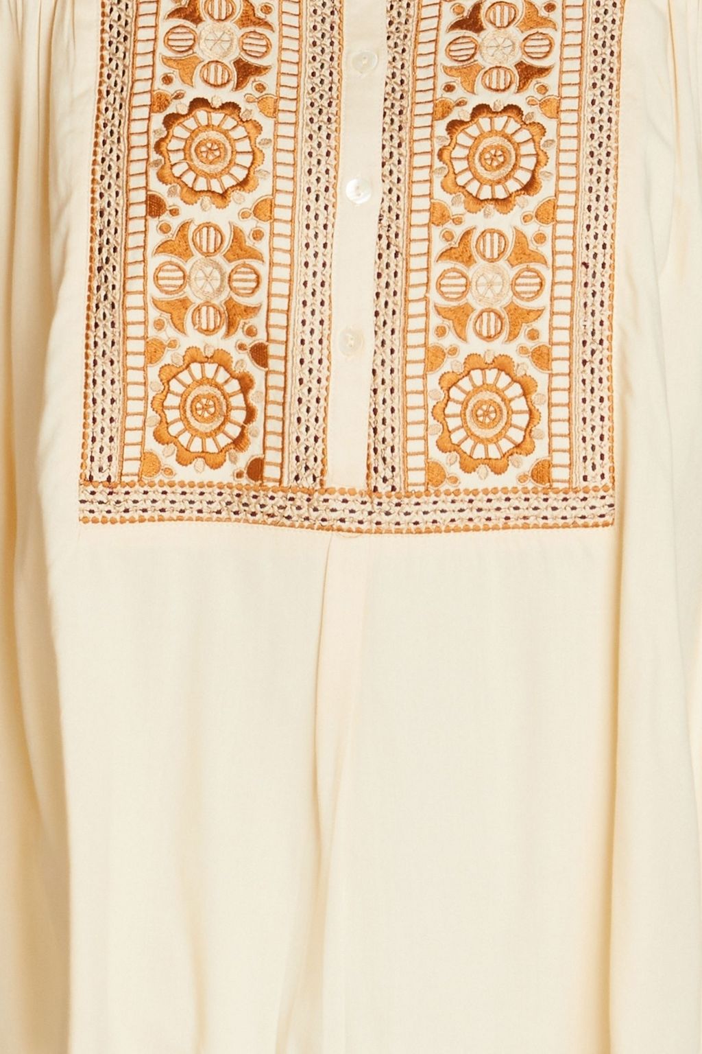 ANTIK BATIK Bettina embroidered crepe blouse