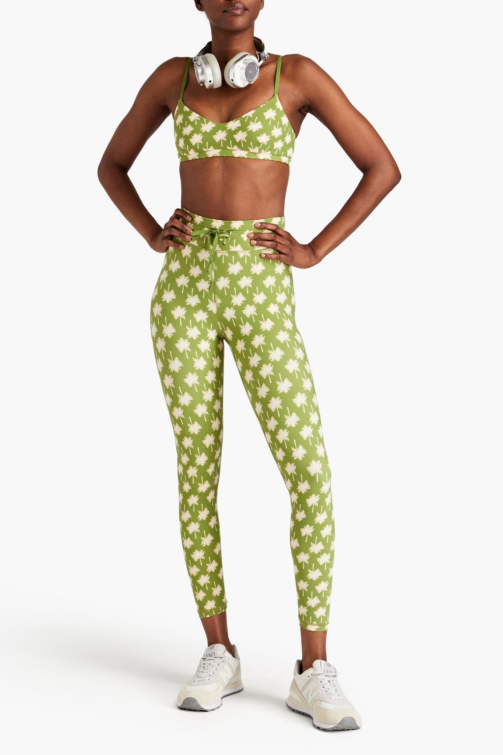 THE UPSIDE Loulu Ballet printed stretch sports bra