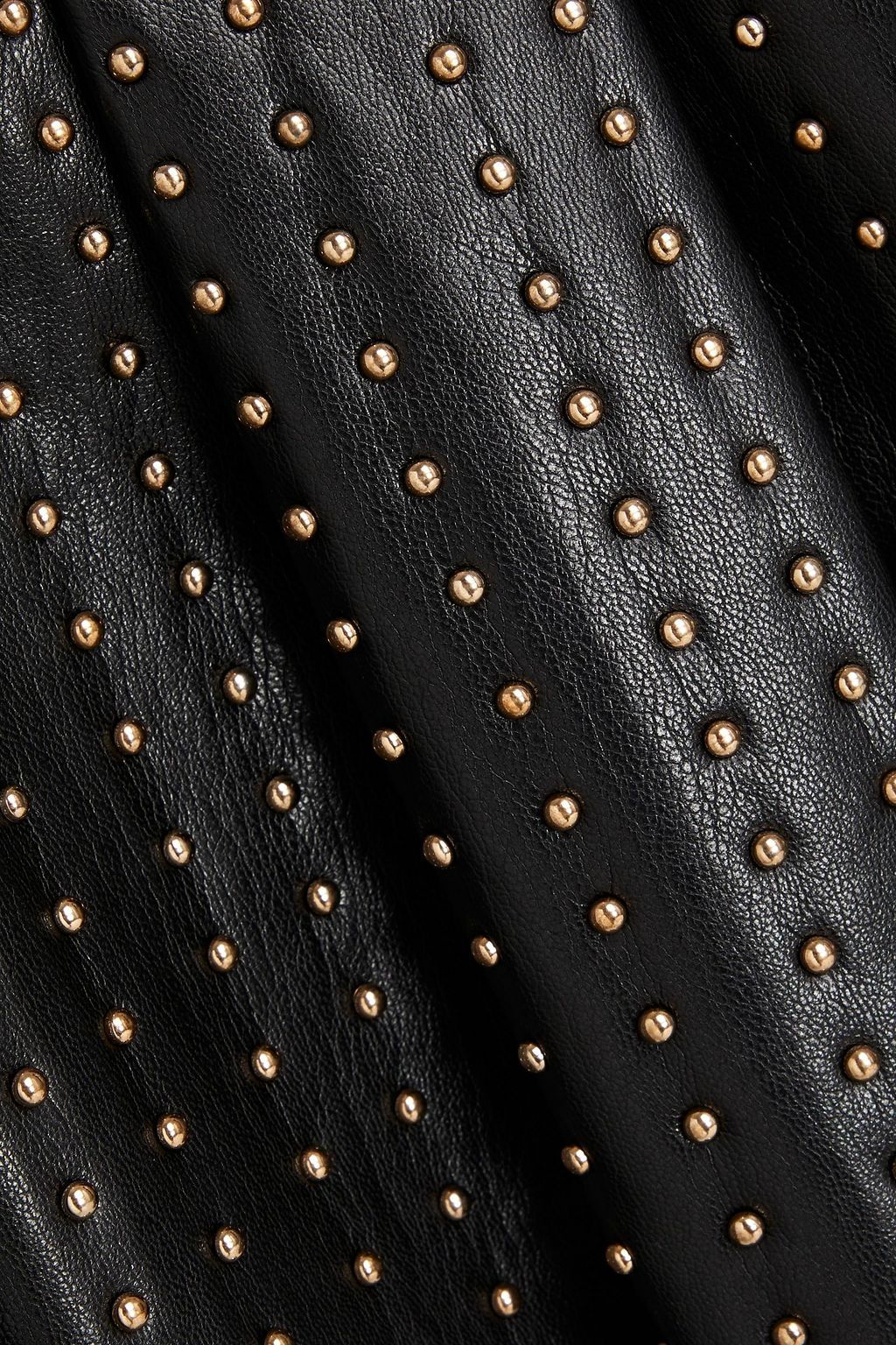 ALICE + OLIVIA Pleated studded mini skirt