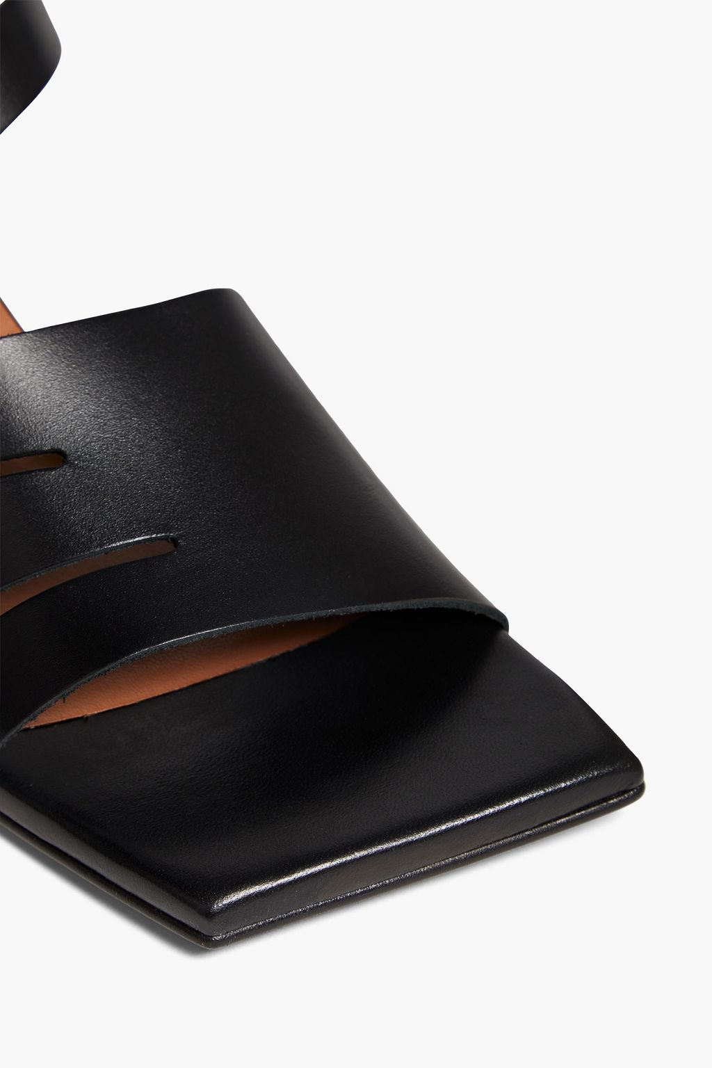 GANNI Leather slingback sandals