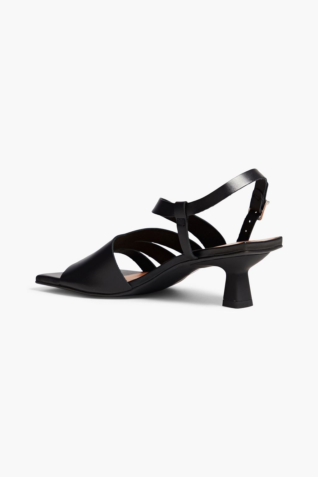 GANNI Leather slingback sandals