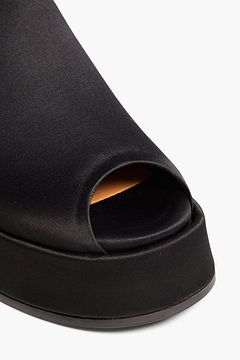 Parvati Satin Platform Mules main image 1
