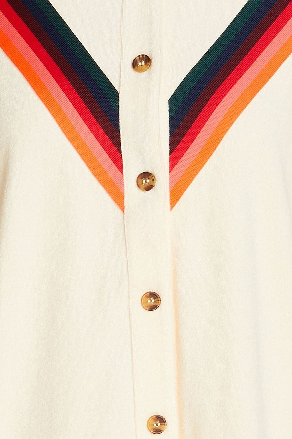 THE UPSIDE Stella striped cotton-terry shirt