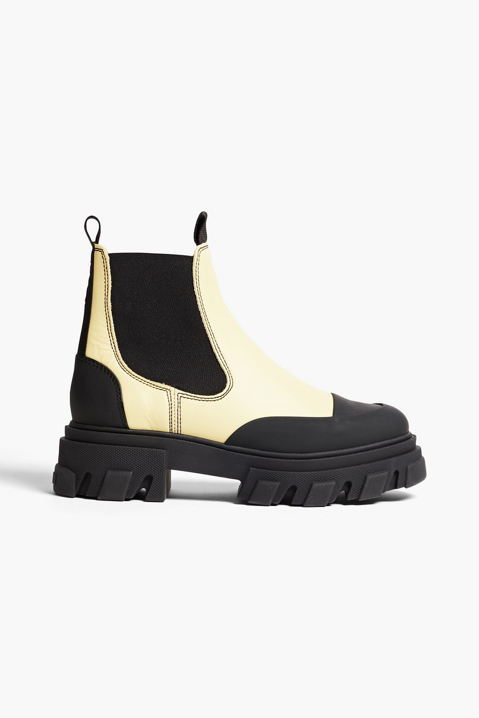 GANNI - Leather Chelsea boots - Yellow - EU 35