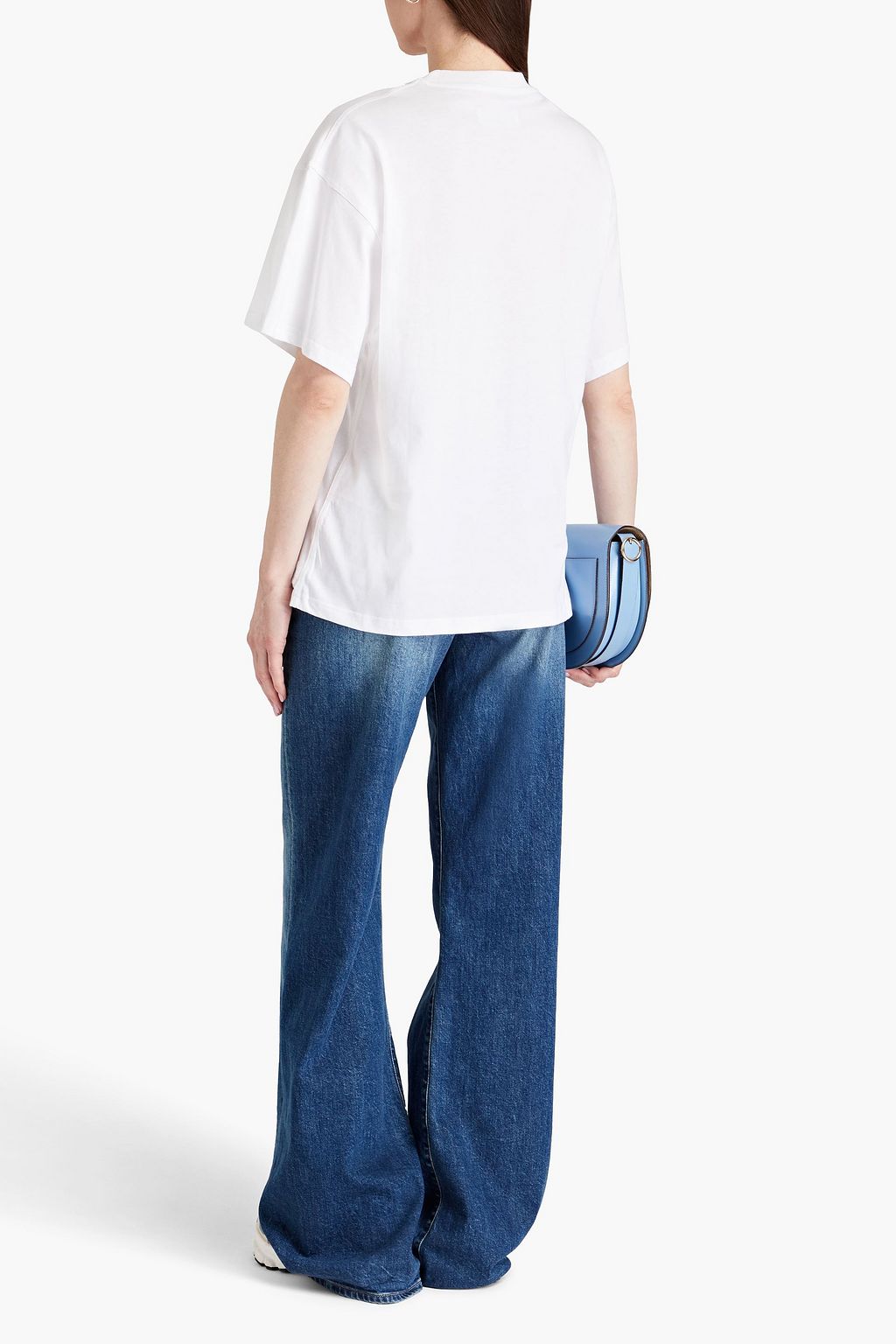 STAND STUDIO Printed cotton-jersey T-shirt