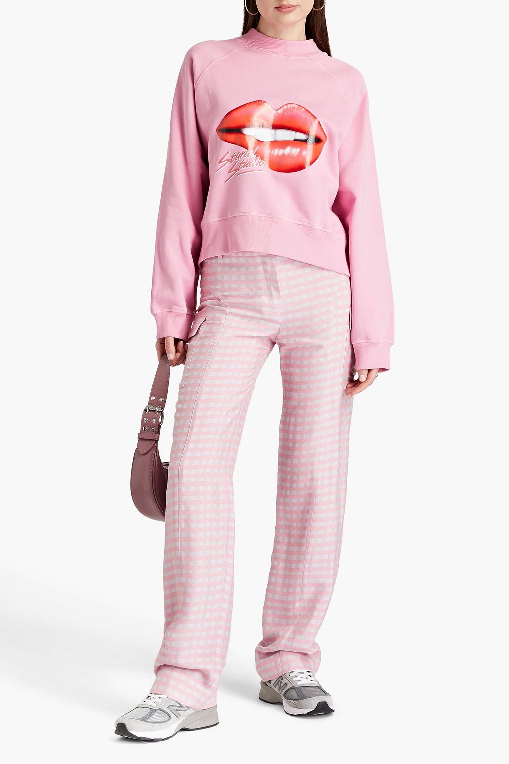 STAND STUDIO Astrid cotton-fleece sweatshirt