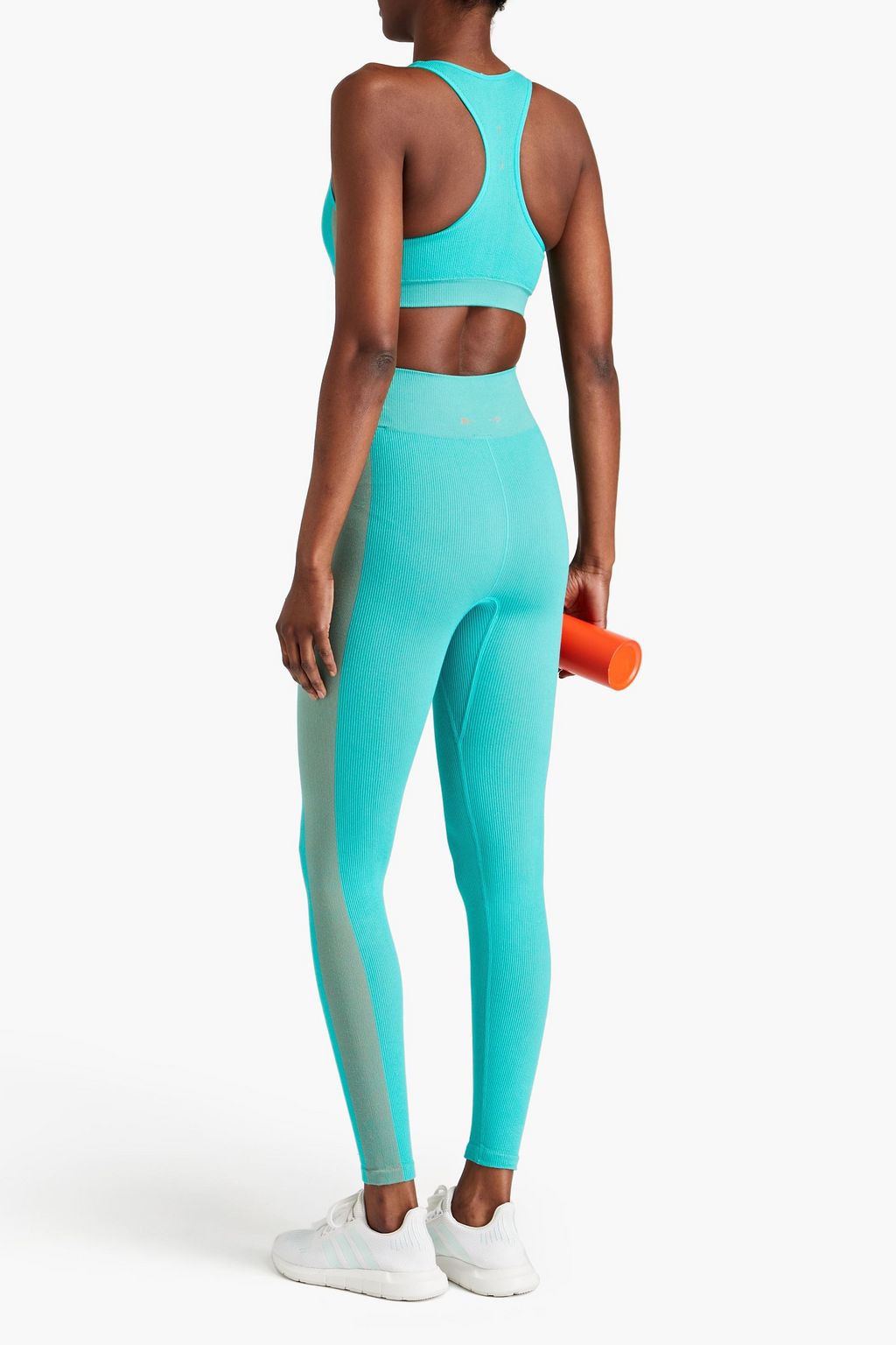 THE UPSIDE Ribbed stretch-jersey leggings