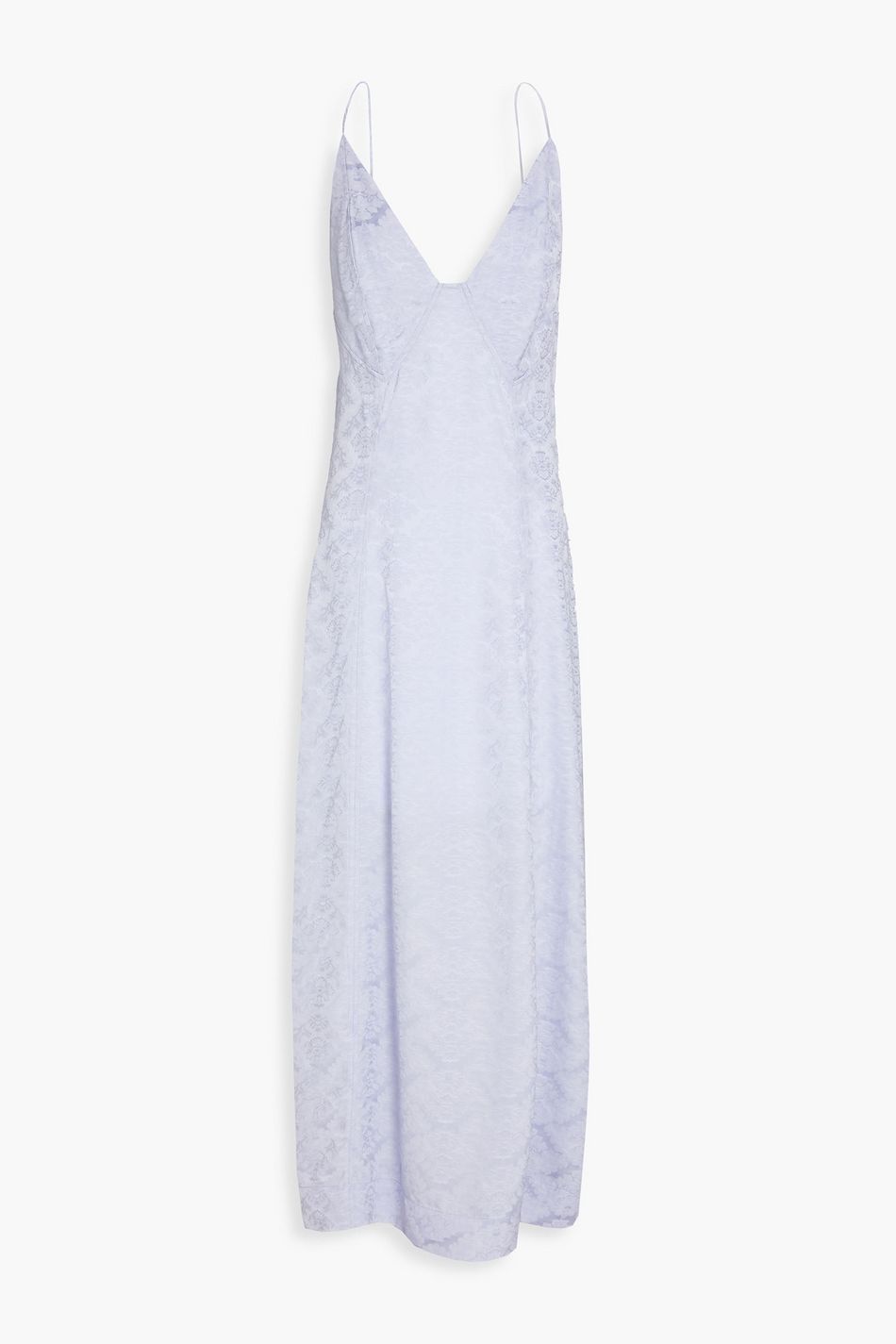 GANNI Jacquard maxi slip dress THE