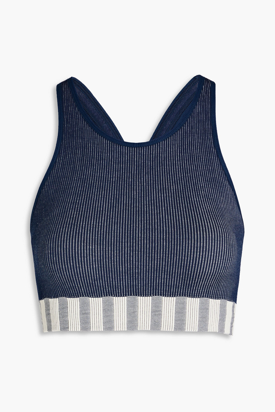 Ribbed jersey sports bra