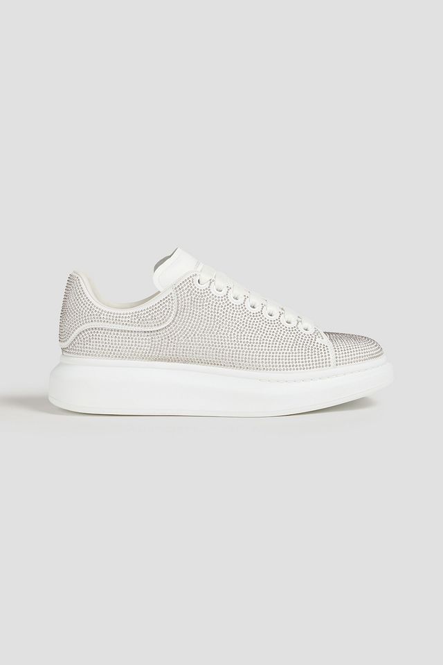 Studded leather sneakers