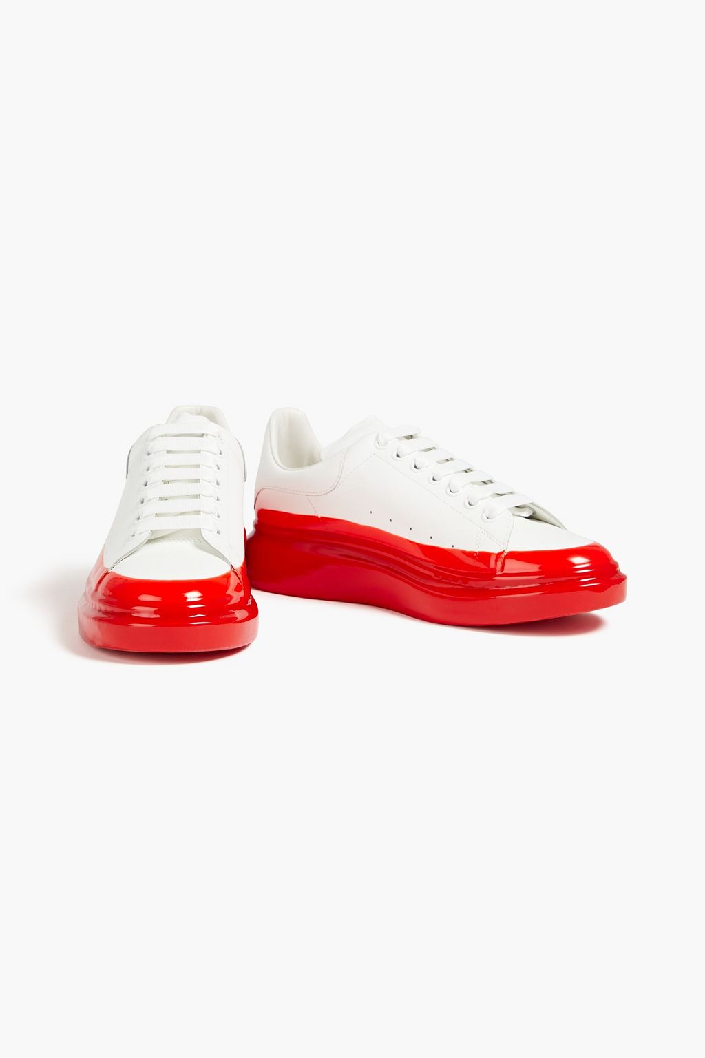 ALEXANDER MCQUEEN Larry leather sneakers | THE OUTNET