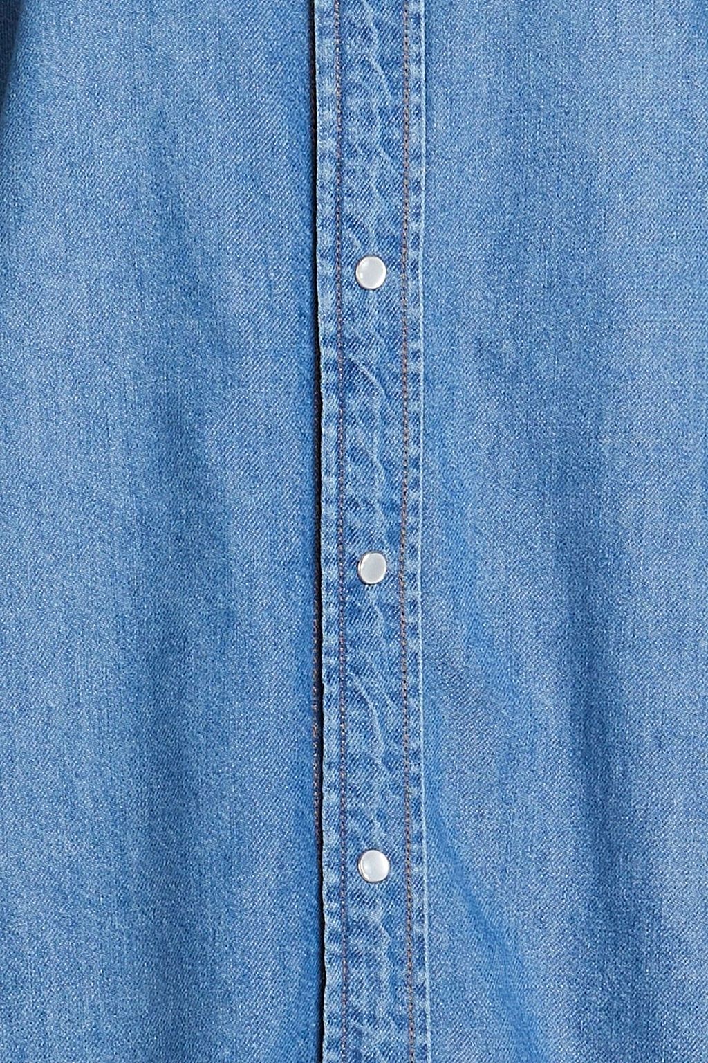 GANNI Cutout denim shirt