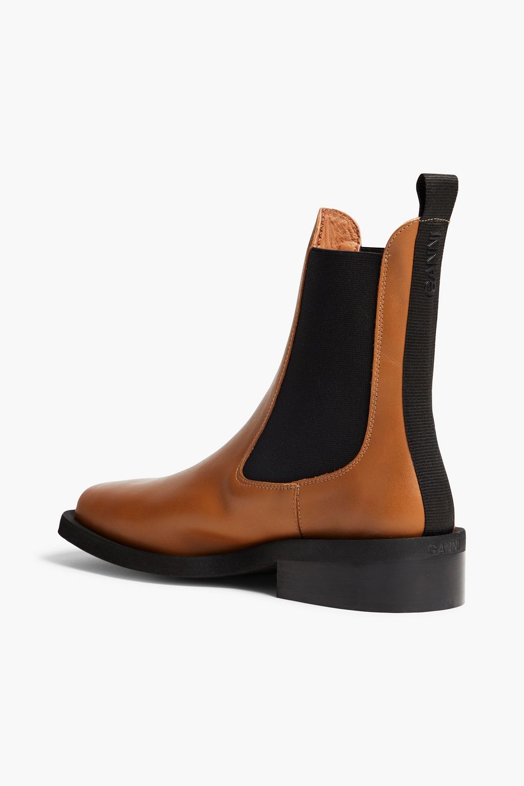 GANNI Leather Chelsea boots