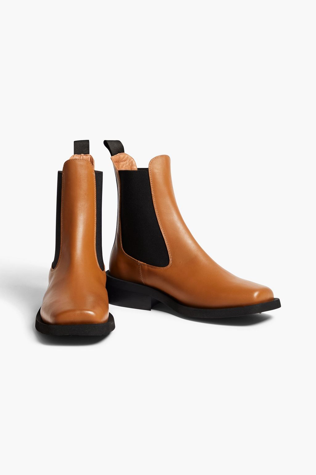GANNI Leather Chelsea boots