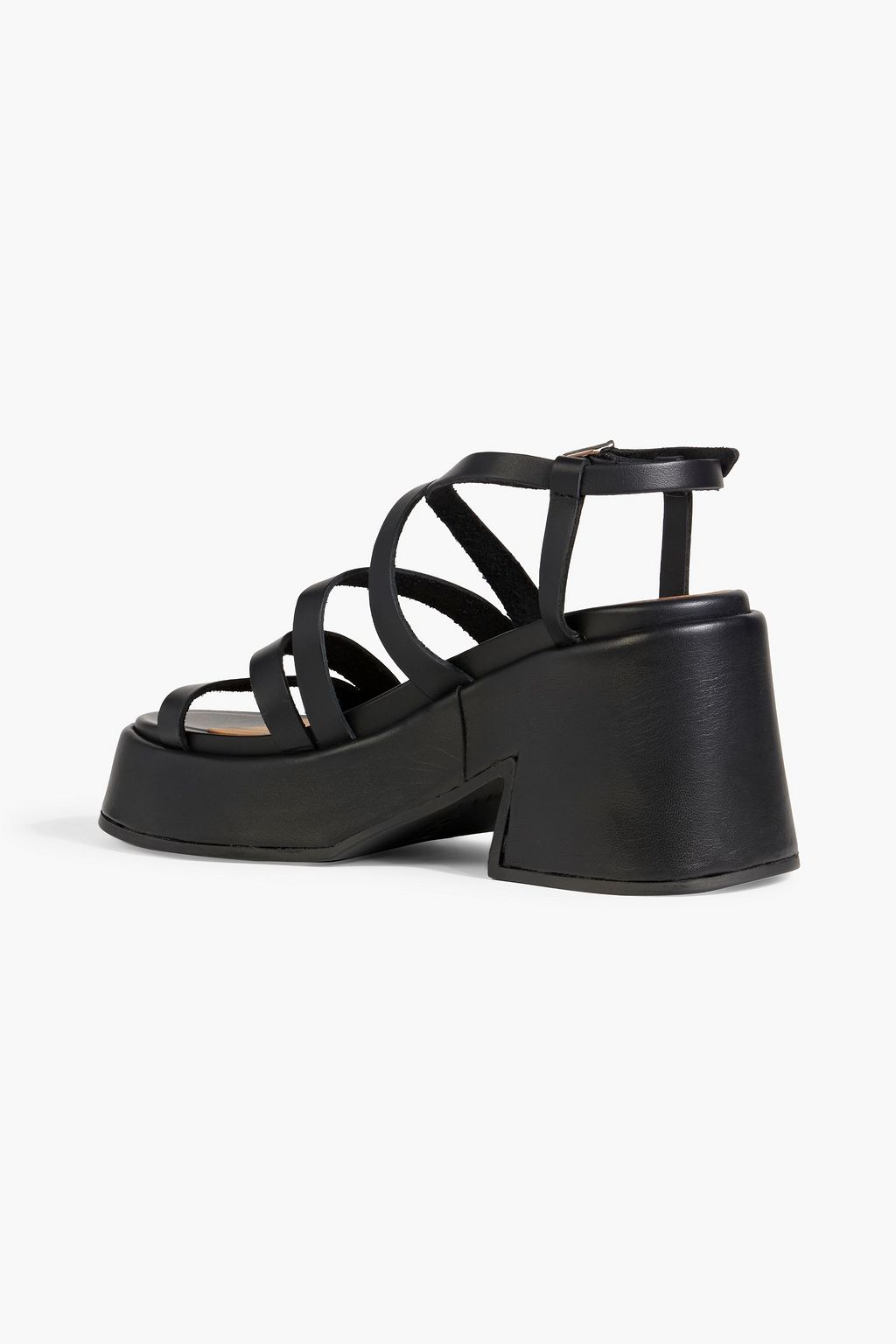 GANNI Leather platform sandals | THE OUTNET