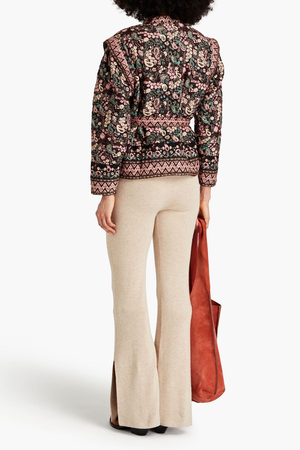 ANTIK BATIK Helena belted quilted paisleyprint cotton jacket THE