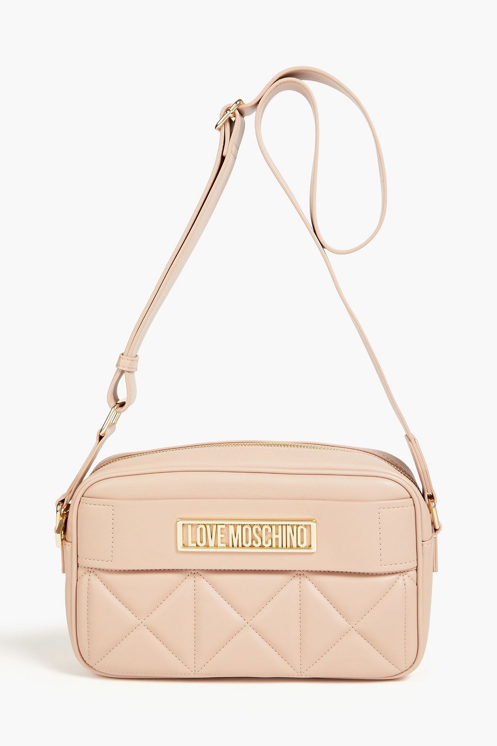 Quilted Faux Leather Crossbody Bag