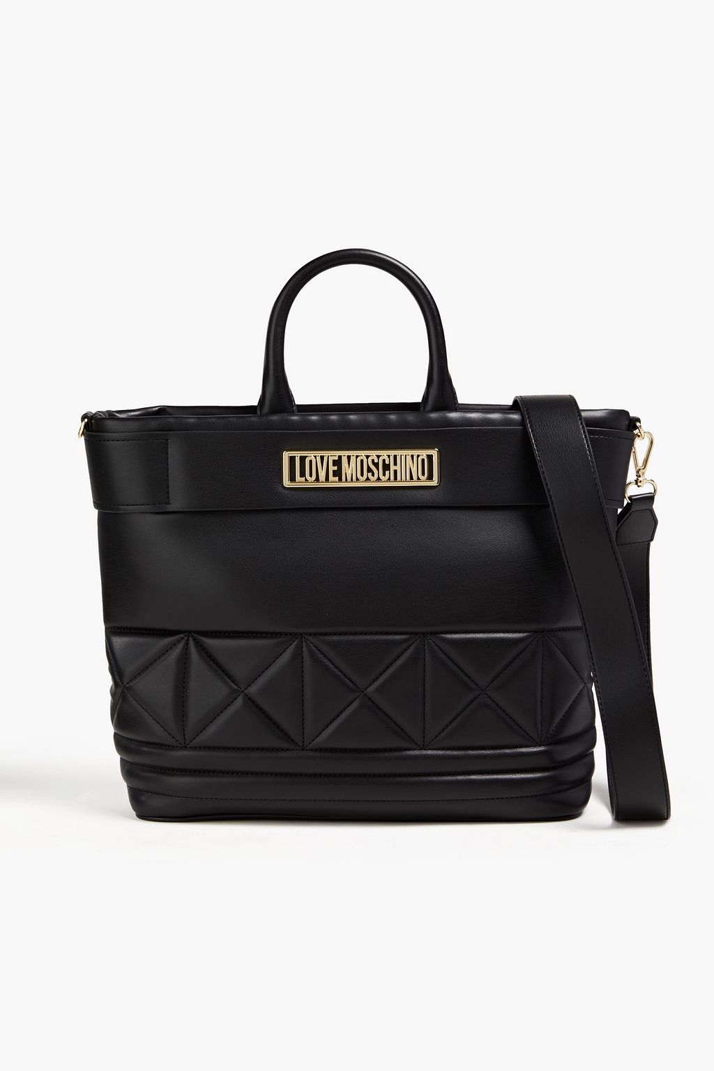 LOVE MOSCHINO Quilted faux leather tote | THE OUTNET