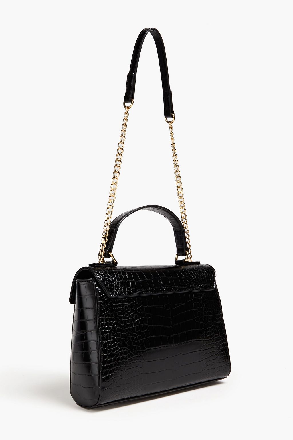 LOVE MOSCHINO Faux croc-effect leather shoulder bag