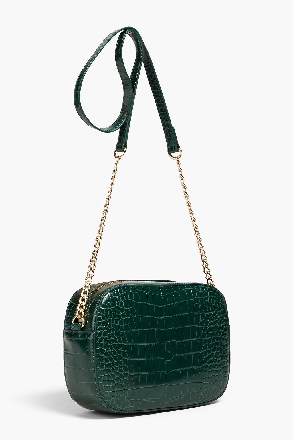 LOVE MOSCHINO Faux croc-effect leather cross-body bag