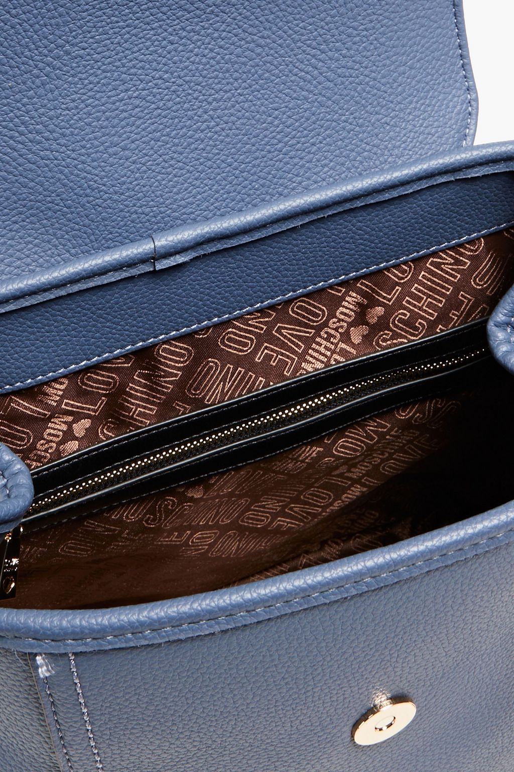 LOVE MOSCHINO Faux pebbled-leather backpack
