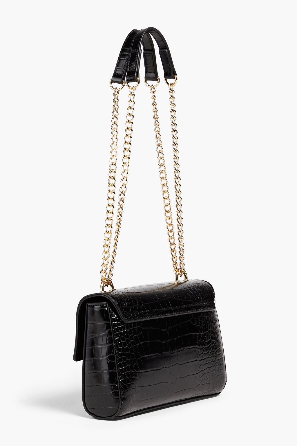 LOVE MOSCHINO Faux croc-effect leather shoulder bag