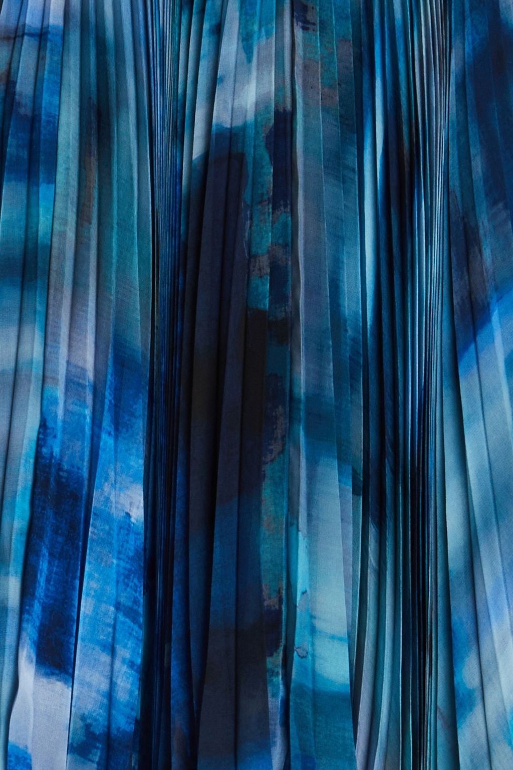ALTUZARRA Pleated tie dyed chiffon maxi skirt THE OUTNET