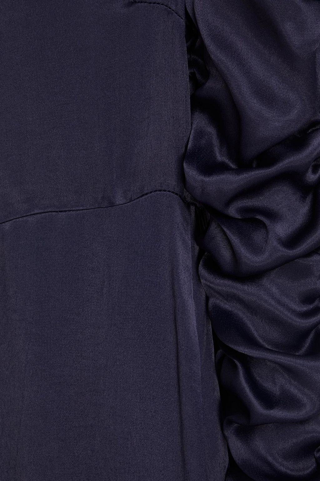 BYTIMO Ruched satin-crepe midi dress