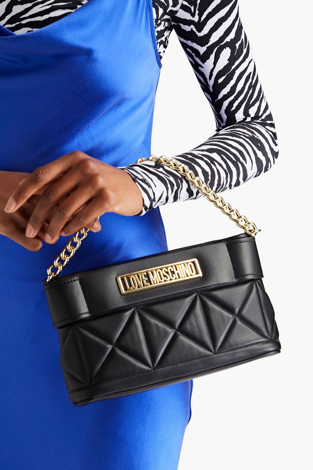 LOVE MOSCHINO Quilted faux leather tote