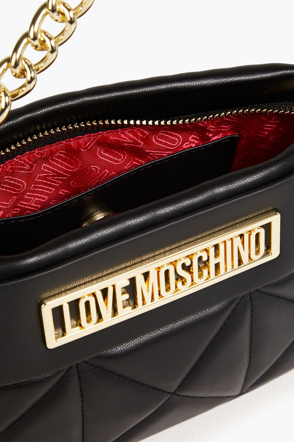 LOVE MOSCHINO Quilted faux leather tote